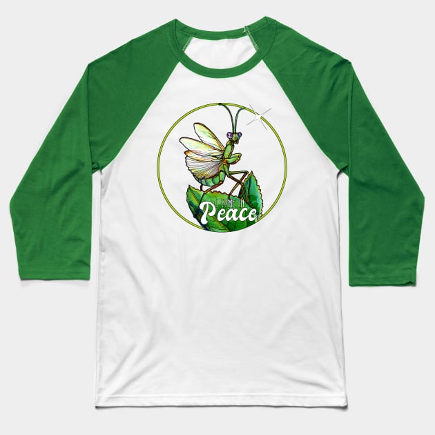 Praying Mantis Baseball T-Shirt by ThisIsNotAnImageOfLoss